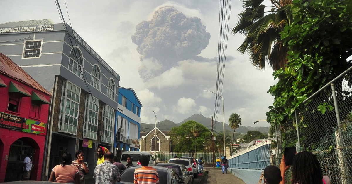 Volcanic eruption in Saint Vincent: – Stein escaped from the volcano: