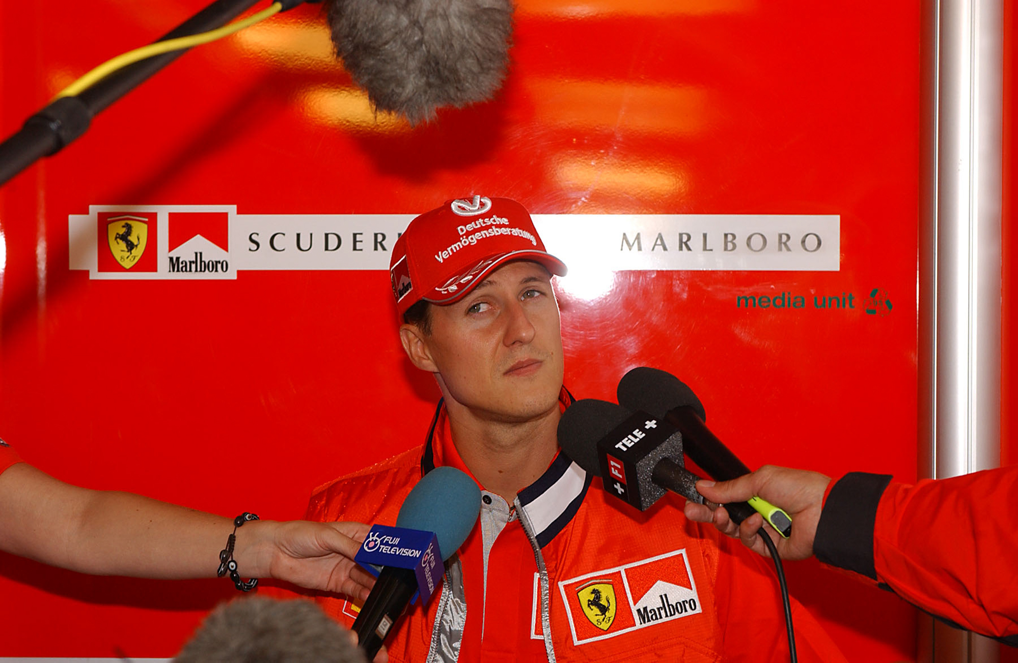   F 1. FIA President Michael Schumacher spoke.  