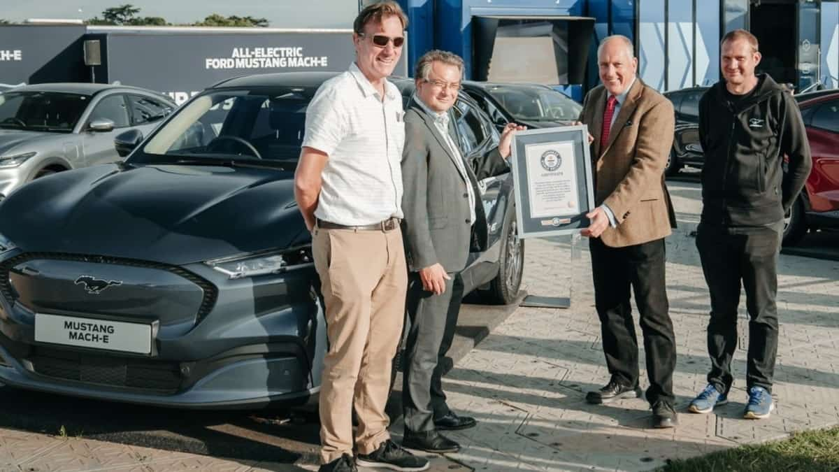 Mustang Mach E breaks the Guinness World Record for efficiency