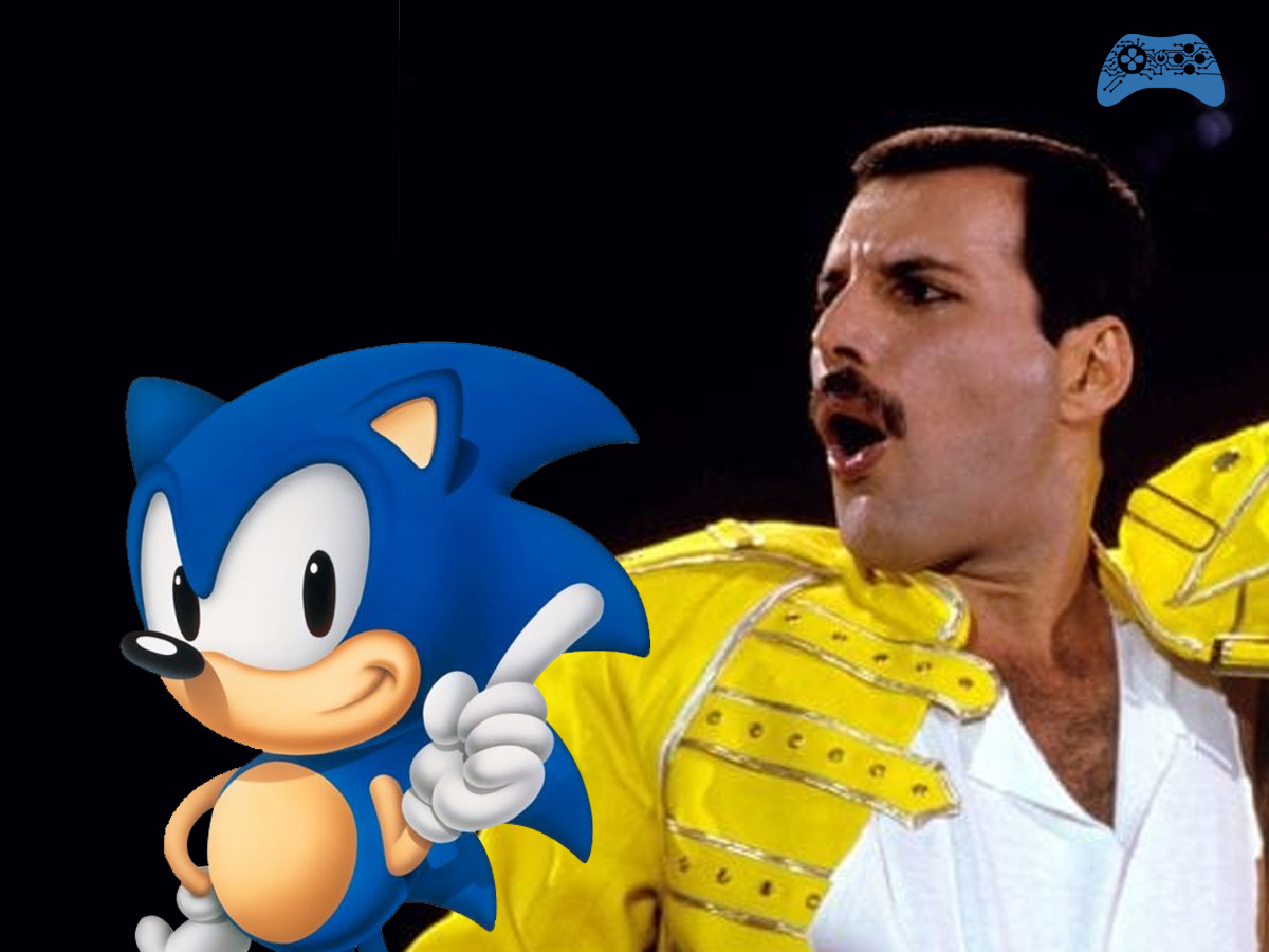 Sonic and Freedy Mercury together in a hospital game