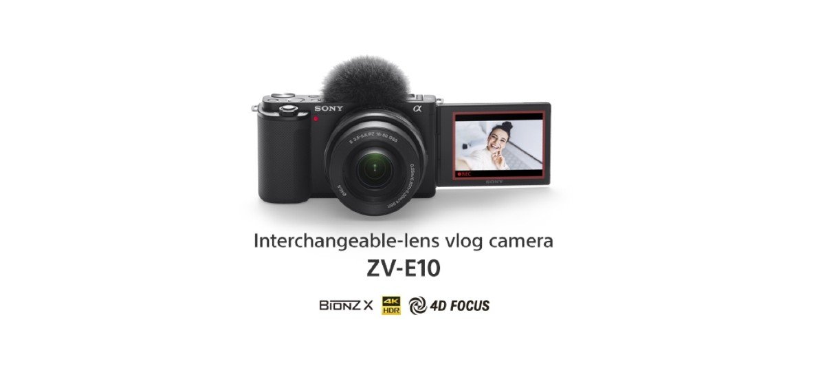 Sony announces the ZV-E10 Mirroless camera aimed at vloggers with interchangeable lenses