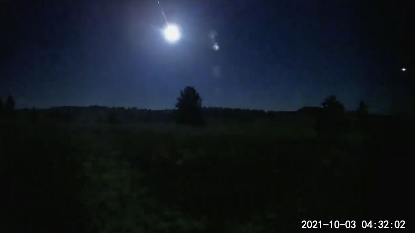 Another “fireball” meteorite was seen in the United States;  watching video