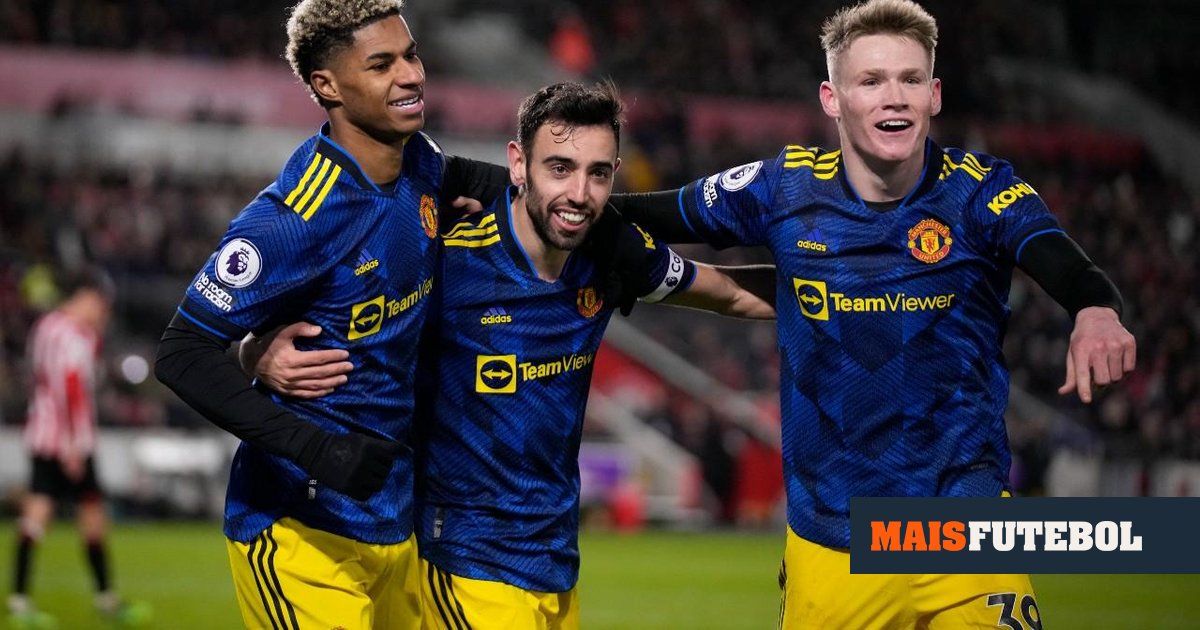 Man United defeats Brentford with two passes from Bruno Fernandes