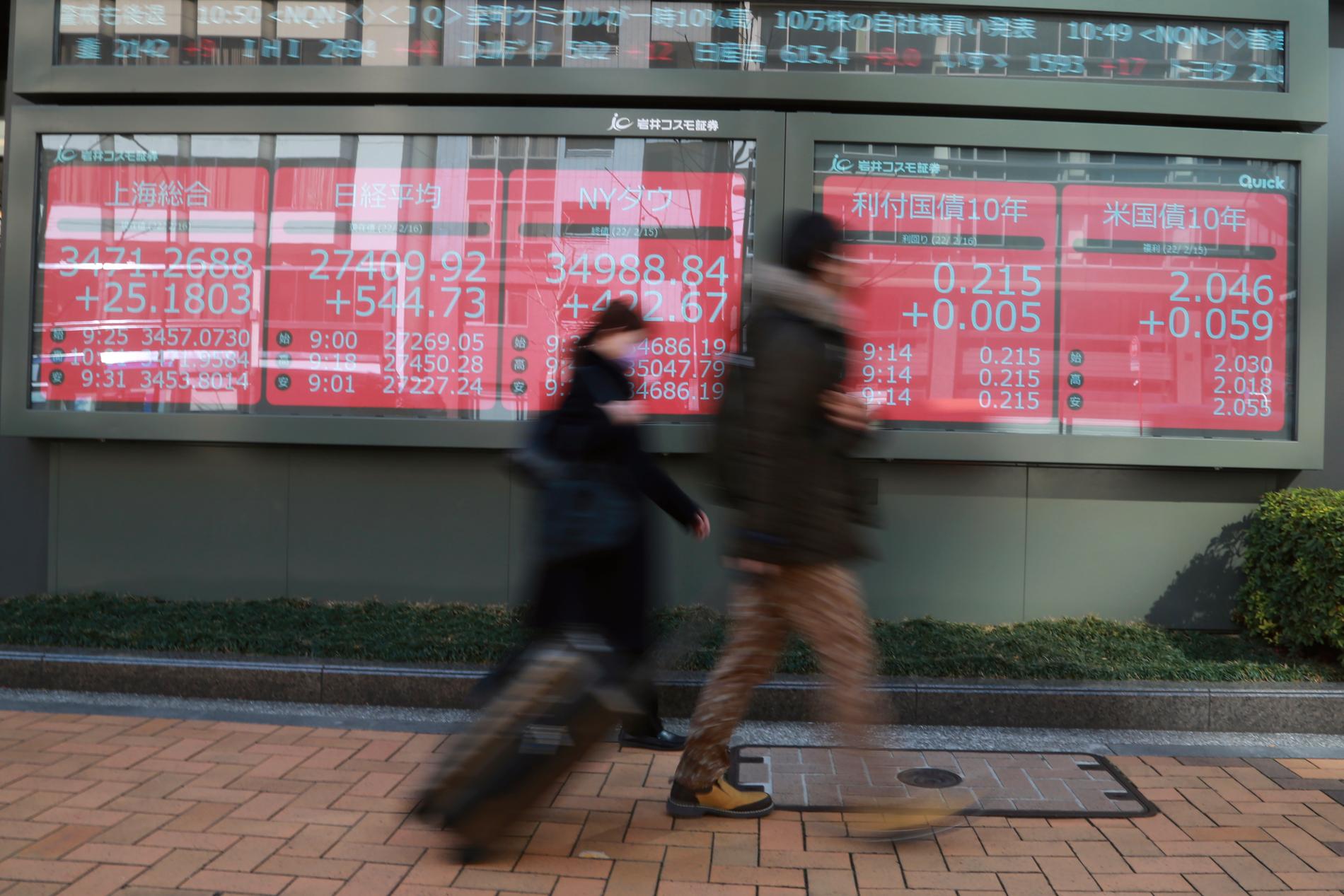 Sudden fall in Asian stock markets after Ukraine reports – E24