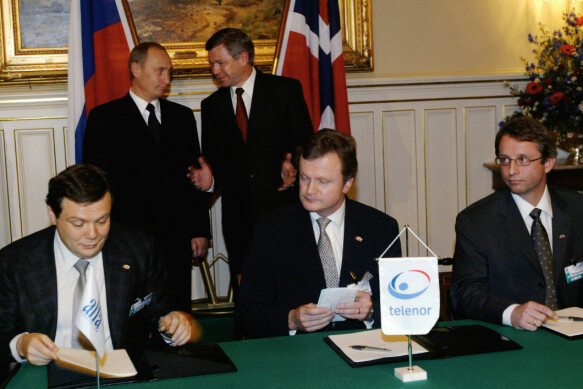 Oslo: The first time Putin visited Norway, he was present while Telenor signed an agreement, when Telenor invested in Vimpelcom.  Photo: Terje Bendiksby / NTB