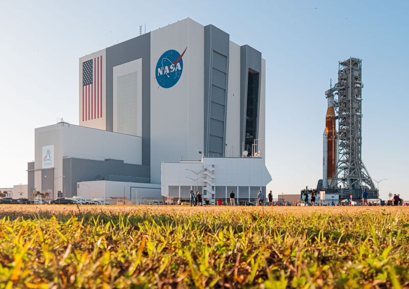 NASA is backing off its massive rocket after it failed to complete a countdown test