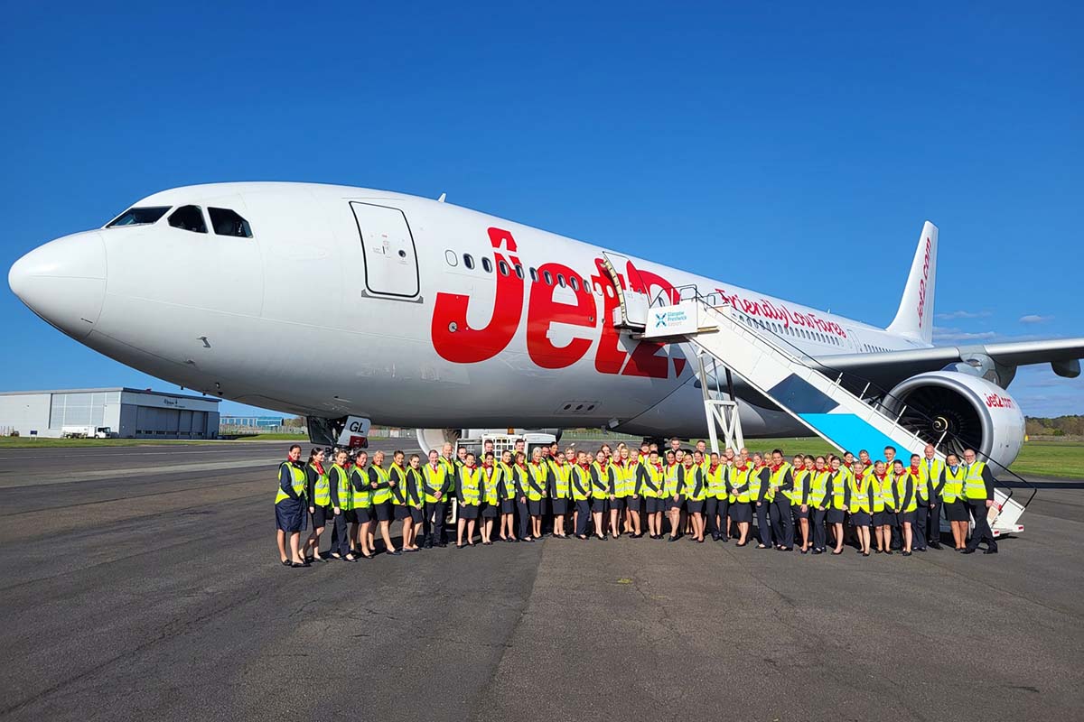 Civilians take the place of the military and make the Airbus A330 fly to beach destinations